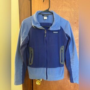 Patagonia Two-Tone Blue Fleece Jacket